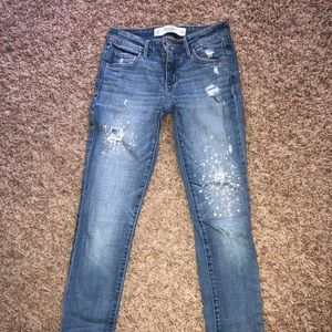 A&F Rhinestone Jeans